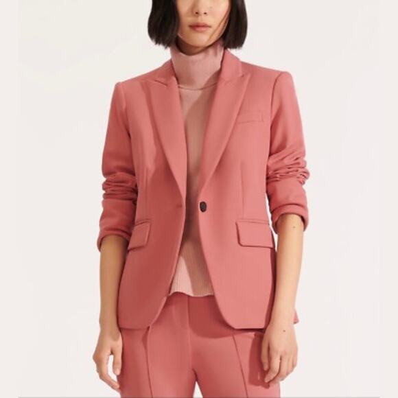 Veronica Beard Cutaway Dickey Jacket NEW Mauve Single Breasted Blazer Size 2